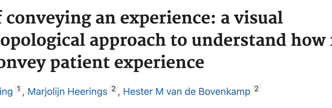 🎥 Nieuw artikel gepubliceerd in Medical Humanities